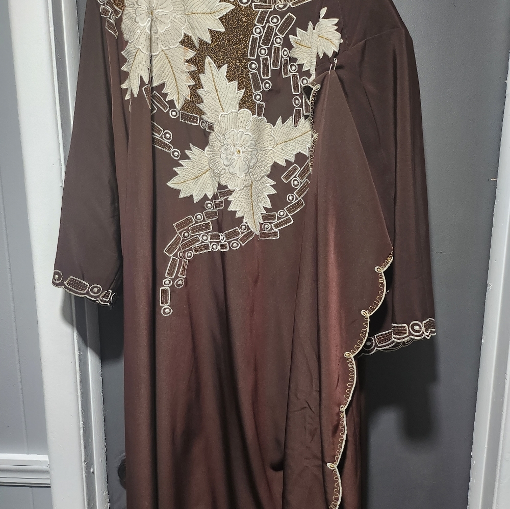 Gorgeous Heritage dress for Black History month brown/ beige